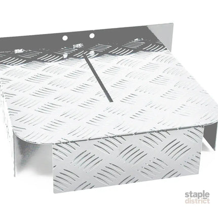 Alpen Outdoor Base Mount 2mm Thickness Aluminium Diesel Heater Fuel Tank Cover Left/Right for 10L 15L Fuel Tank Silver