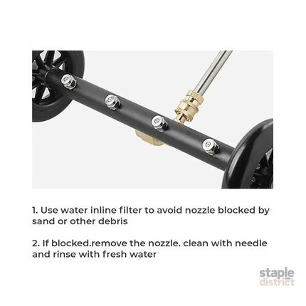 Alston Pressure Water Spray Car Undercarriage Cleaner Washer Max 4000PSI Chassis Washer Surface Cleaner 1/4 Quick