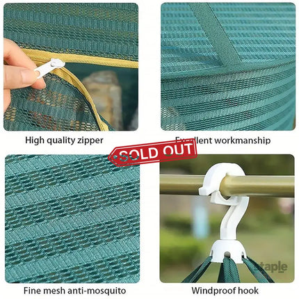 Anti Mosquito Fully Enclosed Drying Net Basket for Fish Vegetables Fruit Herbs - Double layer - Appliances > Kitchen