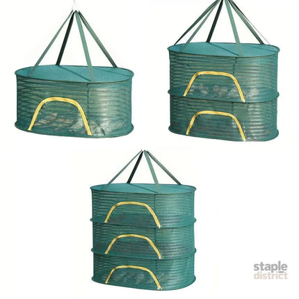 Anti Mosquito Fully Enclosed Drying Net Basket for Fish Vegetables Fruit Herbs - Double layer - Appliances > Kitchen