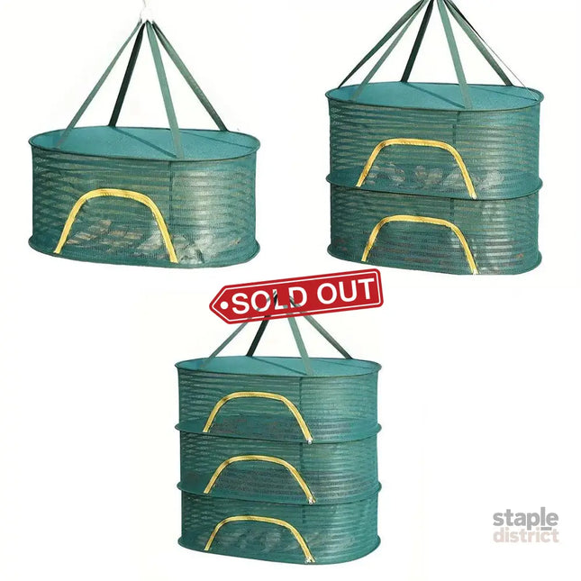 Anti Mosquito Fully Enclosed Drying Net Basket for Fish Vegetables Fruit Herbs - Double layer - Appliances > Kitchen