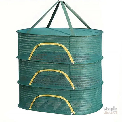 Anti Mosquito Fully Enclosed Drying Net Basket for Fish Vegetables Fruit Herbs - Double layer - Appliances > Kitchen