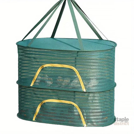 Anti Mosquito Fully Enclosed Drying Net Basket for Fish Vegetables Fruit Herbs - Double layer - Appliances > Kitchen