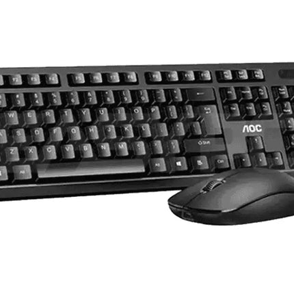 AOC KM210B/97 Home & Office Wireless Keyboard & Mouse Combo 2.4G USB Black - Electronics > Computer Accessories >