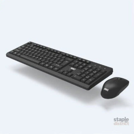 AOC KM210B/97 Home & Office Wireless Keyboard & Mouse Combo 2.4G USB Black - Electronics > Computer Accessories >