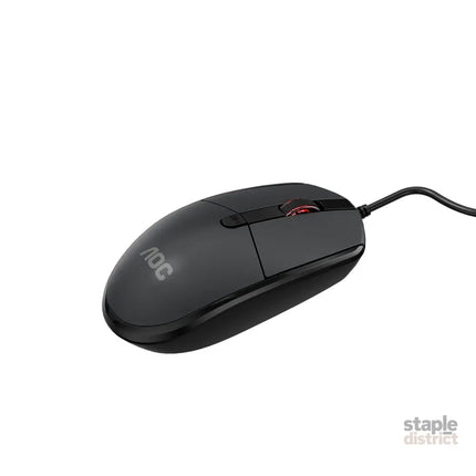 AOC MS130B/LA Wired Office Mouse USB Optical 3-Button Black - Electronics > Computer Accessories > Keyboards &