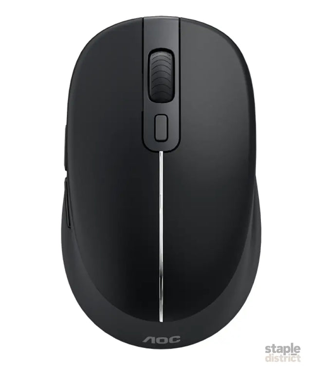 AOC MS360B/LA Wireless Mouse 2.4G + Bluetooth Dual Mode 6-Key DPI1600 Black - Electronics > Computer Accessories >