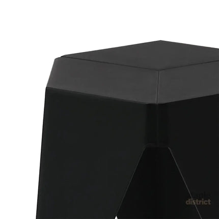 Artiss 2x Bar Stools Puzzle Plastic Foot Stool Black - Furniture > Bar Stools & Chairs > Table & Bar Stools
