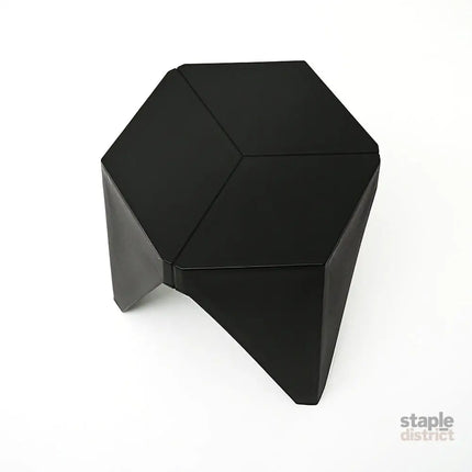 Artiss 2x Bar Stools Puzzle Plastic Foot Stool Black - Furniture > Bar Stools & Chairs > Table & Bar Stools