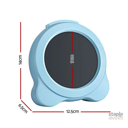 Artiss 3.8’’ Digital Day Clock Calendar Alarm LCD Display Blue - Home & Garden > Decor > Clocks