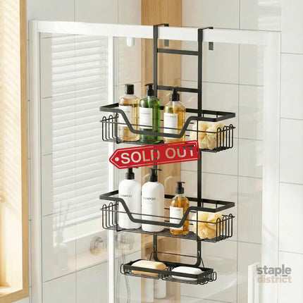 Artiss 3 Tier Over The Door Shower Caddy Hanging Bathroom Storage Organizer - Furniture > Bathroom > Bathroom Cabinets
