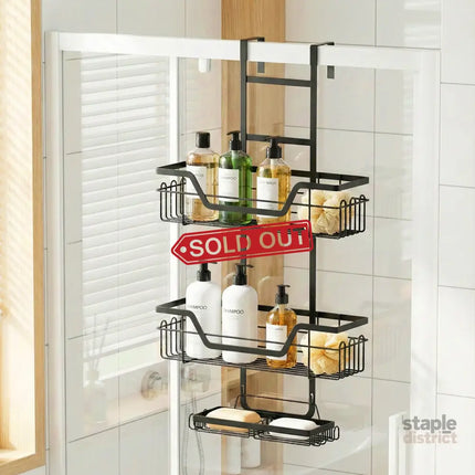Artiss 3 Tier Over The Door Shower Caddy Hanging Bathroom Storage Organizer - Furniture > Bathroom > Bathroom Cabinets