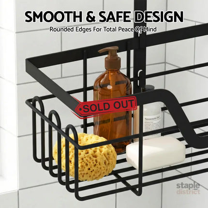 Artiss 3 Tier Over The Door Shower Caddy Hanging Bathroom Storage Organizer - Furniture > Bathroom > Bathroom Cabinets