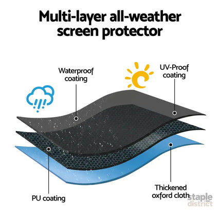 Artiss 55-58 Inch TV Cover Waterproof Outdoor Patio Flat Television Protector - Appliances > TV > TVs & Accessories