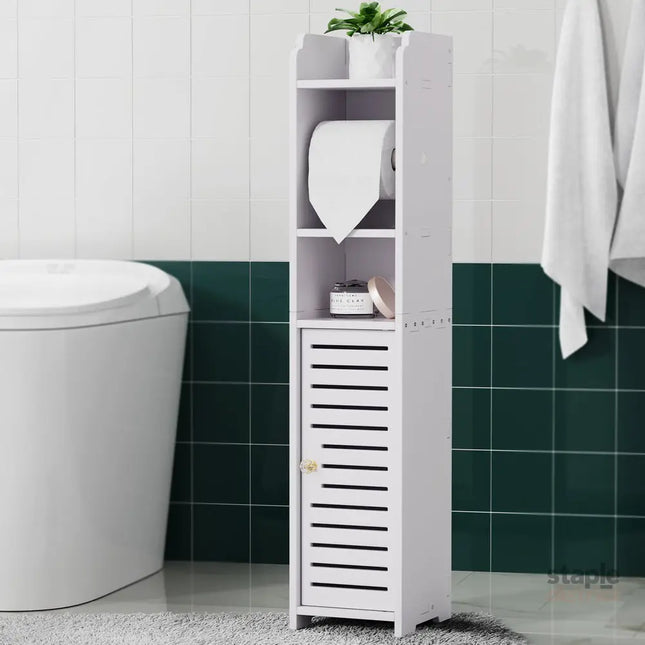 Artiss Bathroom Cabinet Toilet Roll Holder Tissue Organizer 3 Tier Floor Cabinet - Furniture > Bathroom > Bathroom