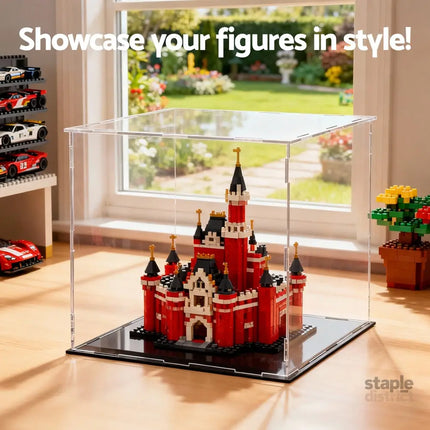 Artiss Clear Acrylic Display Case Dustproof Protection Box For Car Toys 30CM - Home & Garden > Hobbies > Arts & Crafts