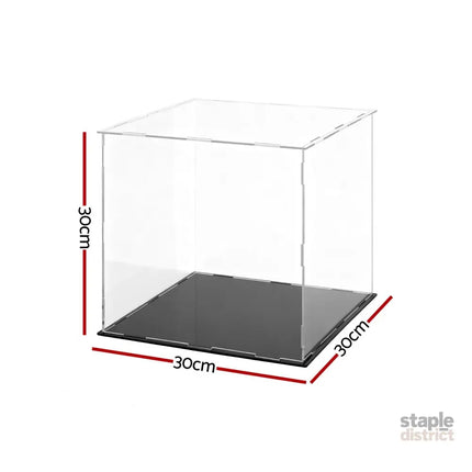 Artiss Clear Acrylic Display Case Dustproof Protection Box For Car Toys 30CM - Home & Garden > Hobbies > Arts & Crafts