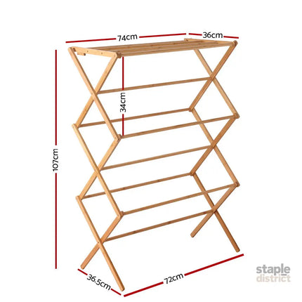Artiss Clothes Airer Coat Rack Foldable Hanger Dryer - Home & Garden > Laundry & Cleaning > Drying Racks & Hangers