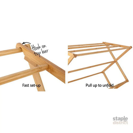 Artiss Clothes Airer Coat Rack Foldable Hanger Dryer - Home & Garden > Laundry & Cleaning > Drying Racks & Hangers