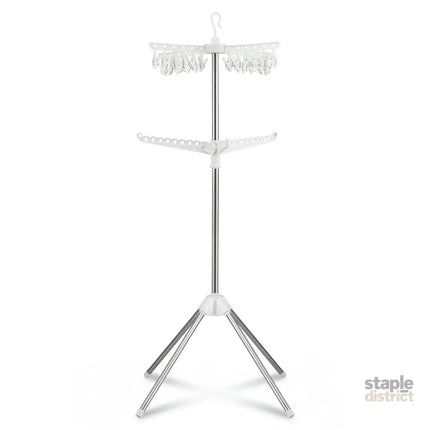 Artiss Clothes Rack Airer 2 Tier Rotatable Hanger Foldable - Furniture > Living Room > Coat Racks