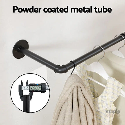 Artiss Clothes Rack Airer Floating Shelf Metal - Furniture > Living Room > Coat Racks