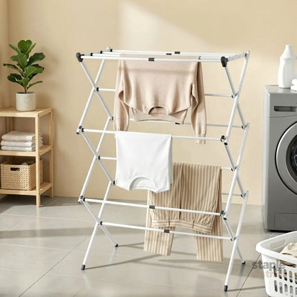 Artiss Clothes Rack Foldable Airer Drying Rack Portable No Assembly Required - Furniture > Living Room > Coat Racks