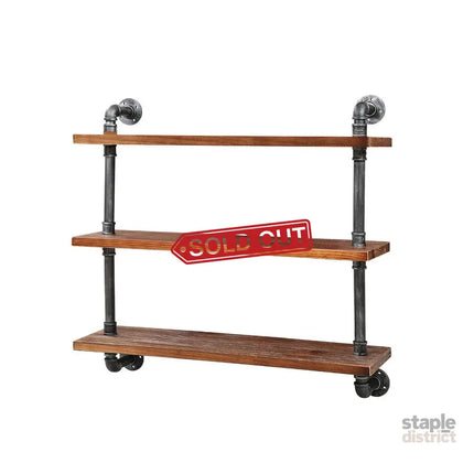 Artiss Floating DIY Pipe Shelf 3 Tiers - ISSA - Home & Garden > DIY > Kitchen & Bathroom DIY