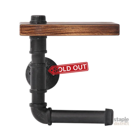 Artiss Floating DIY Pipe Shelf Toilet Paper Holder - Home & Garden > Bathroom Accessories > Toilet Paper Holders