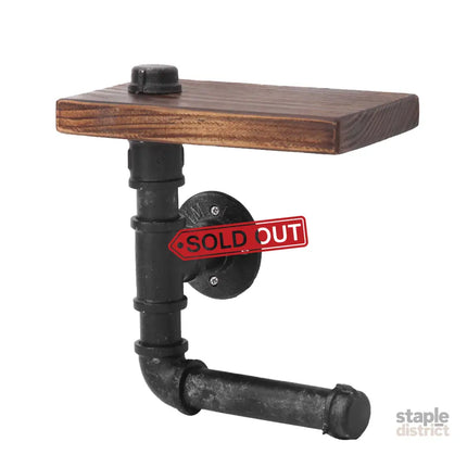 Artiss Floating DIY Pipe Shelf Toilet Paper Holder - Home & Garden > Bathroom Accessories > Toilet Paper Holders
