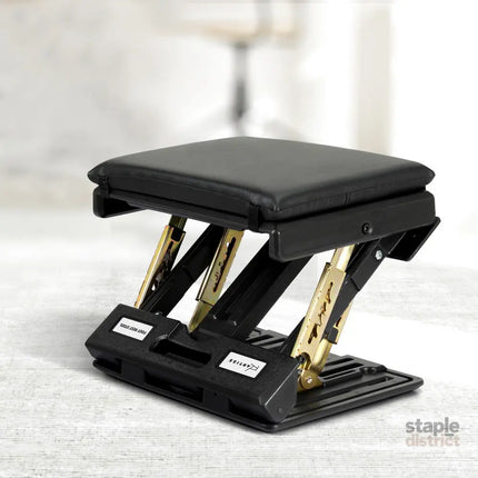 Artiss Foot Rest Stool Office Under Desk Fold Footrest Massage Cushion Pad Black - Furniture > Bar Stools & Chairs >