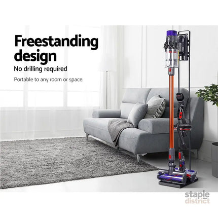 Artiss Freestanding Dyson Vacuum Cleaner Stand for V6 7 8 10 11 Black - Appliances > Vacuum Cleaners > Vacuum Cleaner