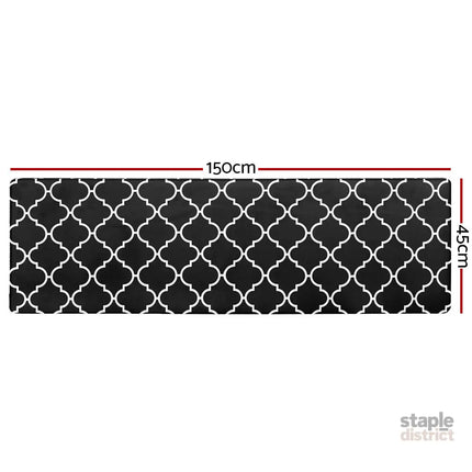 Artiss Kitchen Mat 45x150cm PVC Floor Rug Carpet Non-slip Gina - Home & Garden > Rugs > Floor Rugs