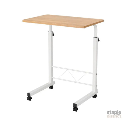 Artiss Laptop Desk Table Adjustable 60CM Light Wood - Furniture > Office > Desks