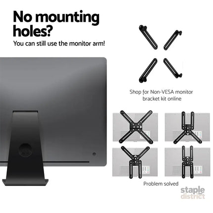 Artiss Monitor Arm Desk Mount Screen Holder Bracket - Electronics > Computer Accessories > Computer Monitors &
