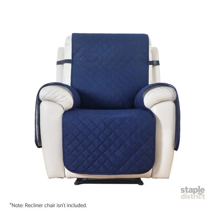 Artiss Recliner Chair Cover 100% Water Resistant Navy - Furniture > Bar Stools & Chairs > Arm Chairs & Recliners