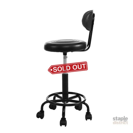 Artiss Salon Stool Swivel Chair Backrest - Furniture > Living Room > Ottomans & Footstools