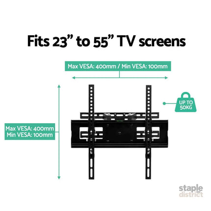 Artiss TV Wall Mount Bracket for 23’’-55’’ LED LCD Full Motion Dual Strong Arms - Appliances > TV > TVs & Accessories