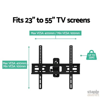 Artiss TV Wall Mount Bracket for 23’’-55’’ LED LCD TVs Full Motion Strong Arms - Appliances > TV > TVs & Accessories