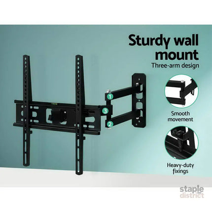 Artiss TV Wall Mount Bracket for 23’’-55’’ LED LCD TVs Full Motion Strong Arms - Appliances > TV > TVs & Accessories
