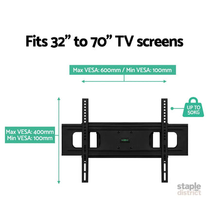 Artiss TV Wall Mount Bracket for 32’’-70’’ LED LCD TVs Full Motion Strong Arms - Appliances > TV > TVs & Accessories