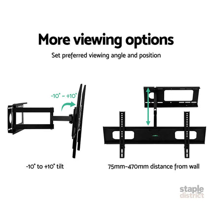 Artiss TV Wall Mount Bracket for 32’’-70’’ LED LCD TVs Full Motion Strong Arms - Appliances > TV > TVs & Accessories