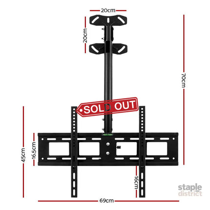 Artiss TV Wall Mount Bracket for 32’’-75’’ LED LCD TVs Full Motion Ceiling Mounted - Appliances > TV > TVs & Accessories