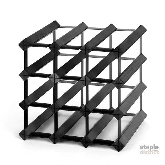 Artiss Wine Rack 12 Bottle Black - Furniture > Dining > Wine Racks