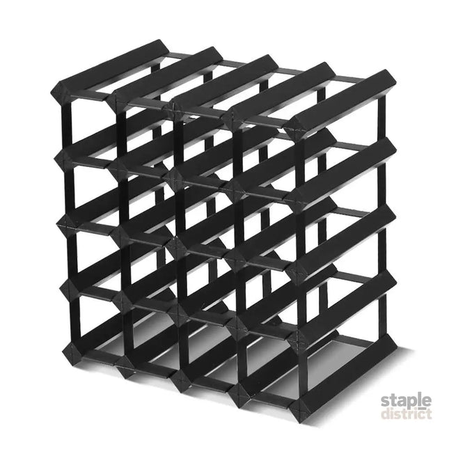 Artiss Wine Rack 20 Bottle Black - Furniture > Dining > Wine Racks