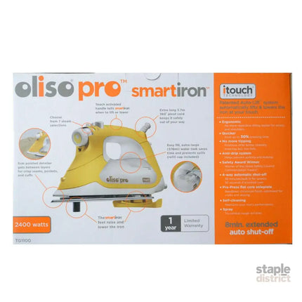 AU Plug Oliso Pro Iron iTouch Smart Technology Clothes Steamer Quilting TG1100 - Appliances > Washers Dryers & Irons >
