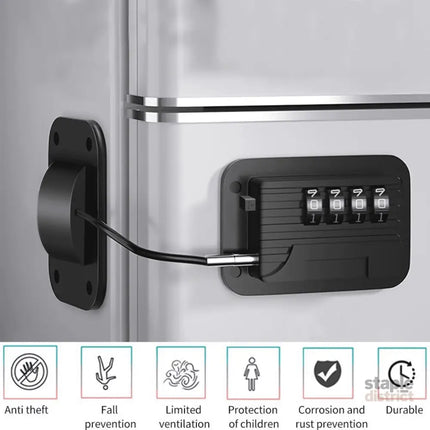 Baby Proofing Refrigerator lock Baby Safety Locks for Cabinets Cabinet Locks for Babies No Drilling Child Safety