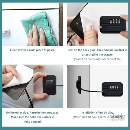 Baby Proofing Refrigerator lock Baby Safety Locks for Cabinets Cabinet Locks for Babies No Drilling Child Safety