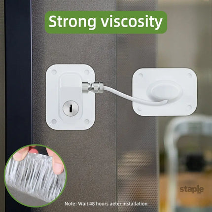 Baby Proofing Refrigerator lock Baby Safety Locks for Cabinets Cabinet Locks for Babies No Drilling Child Safety