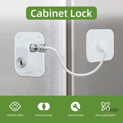 Baby Proofing Refrigerator lock Baby Safety Locks for Cabinets Cabinet Locks for Babies No Drilling Child Safety