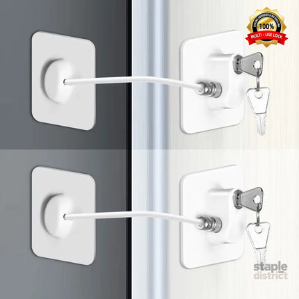 Baby Proofing Refrigerator lock Baby Safety Locks for Cabinets Cabinet Locks for Babies No Drilling Child Safety
